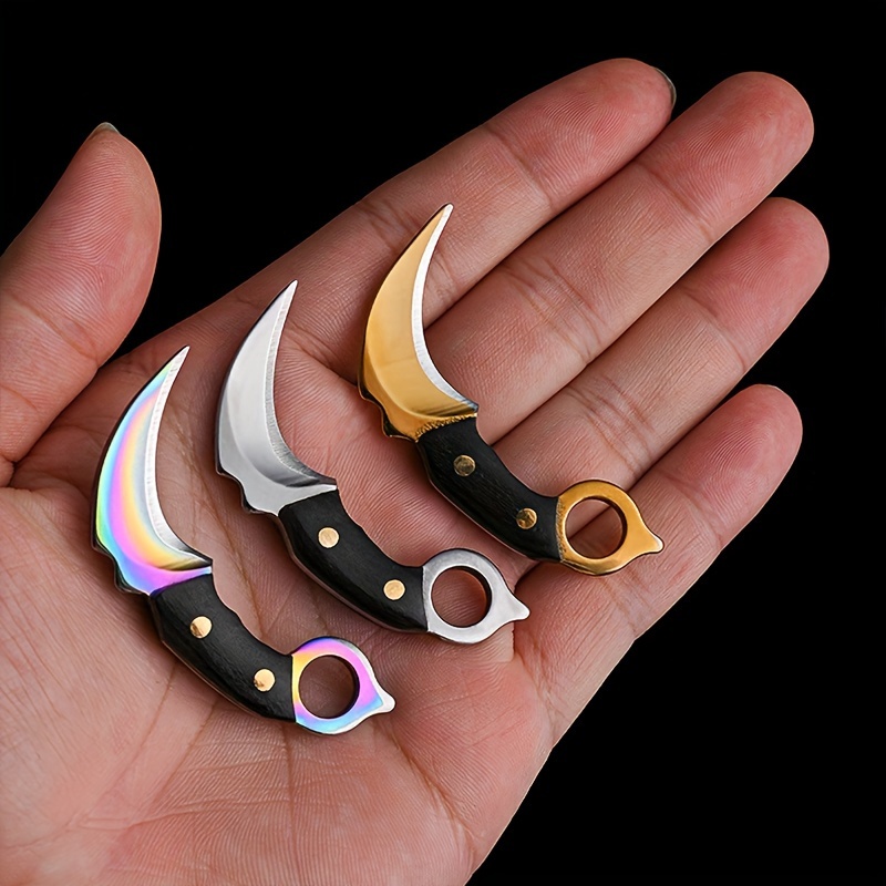 Bushcraft Knife Fixed - Mini faca chaveiro faca de bolso