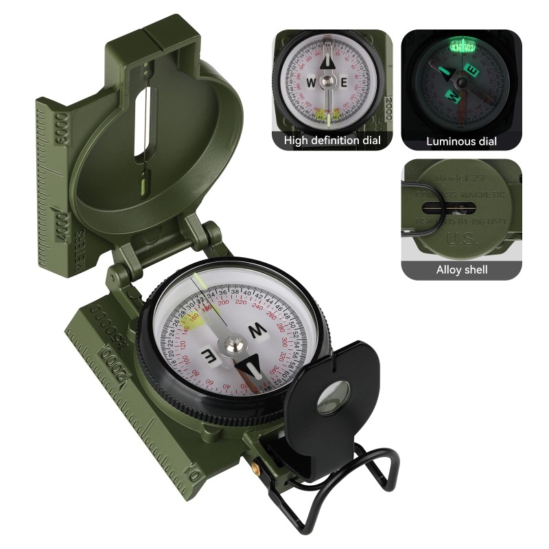 Bússola de Grau Militar, Naveg - Compass Lensatic avaliação e preço